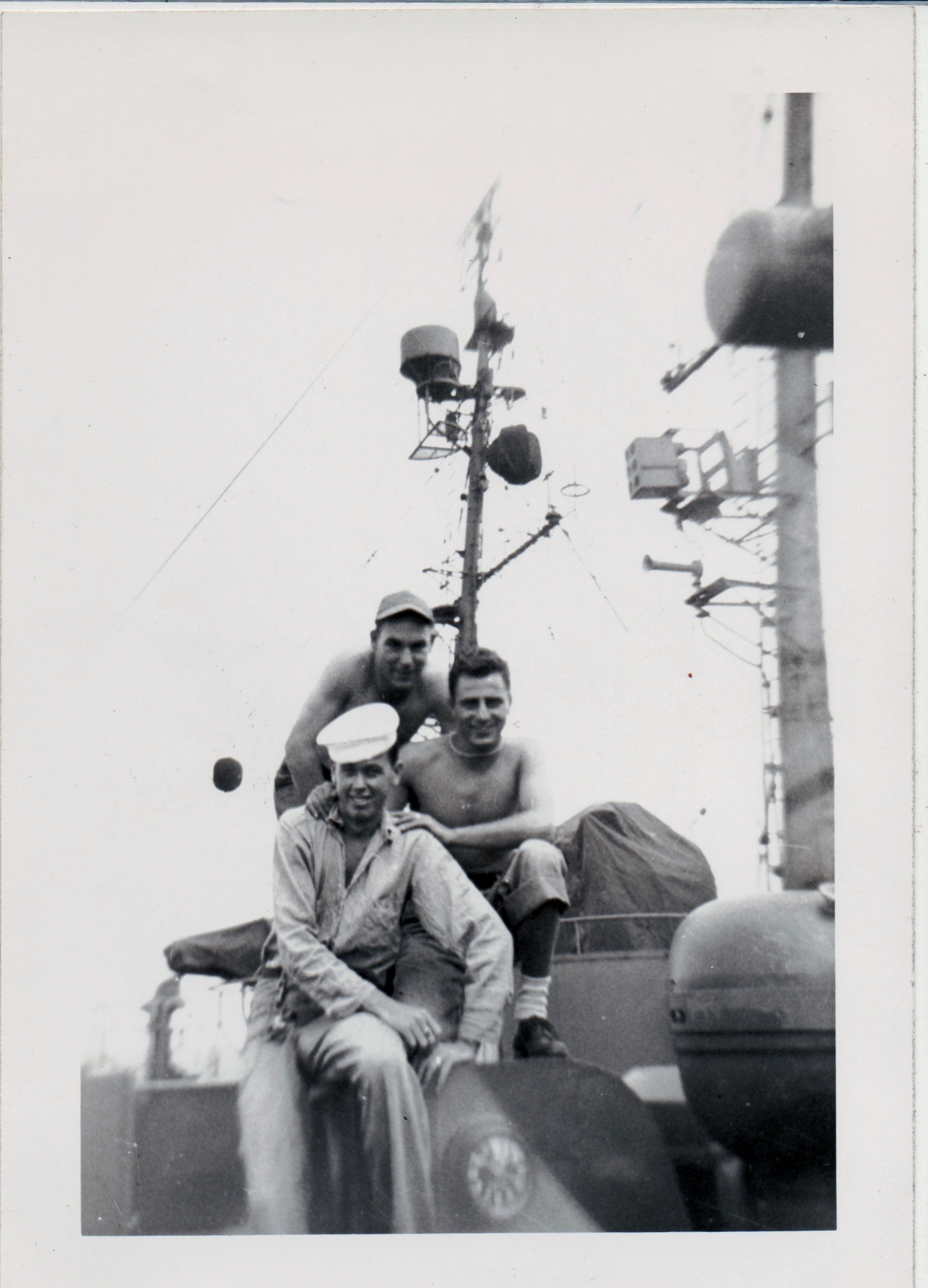 Smith (top), Rendina (middle) and Kelleher, Pearl Harbor, September 1945