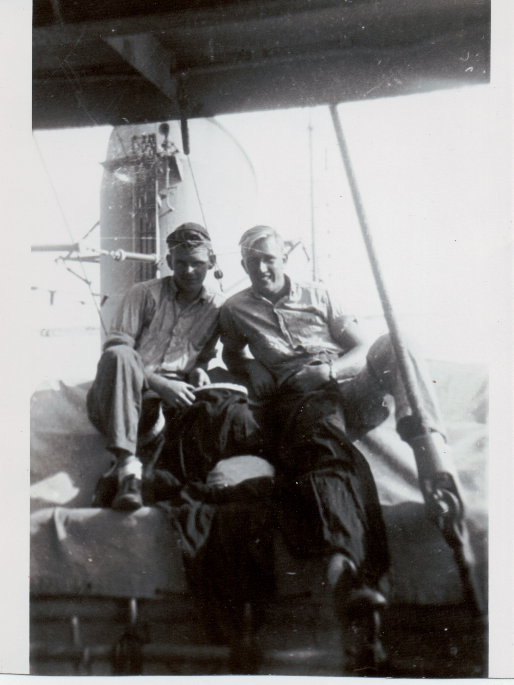 Jim Ashburner and Don Bernard, Green Cove Springs, FL, January 1946