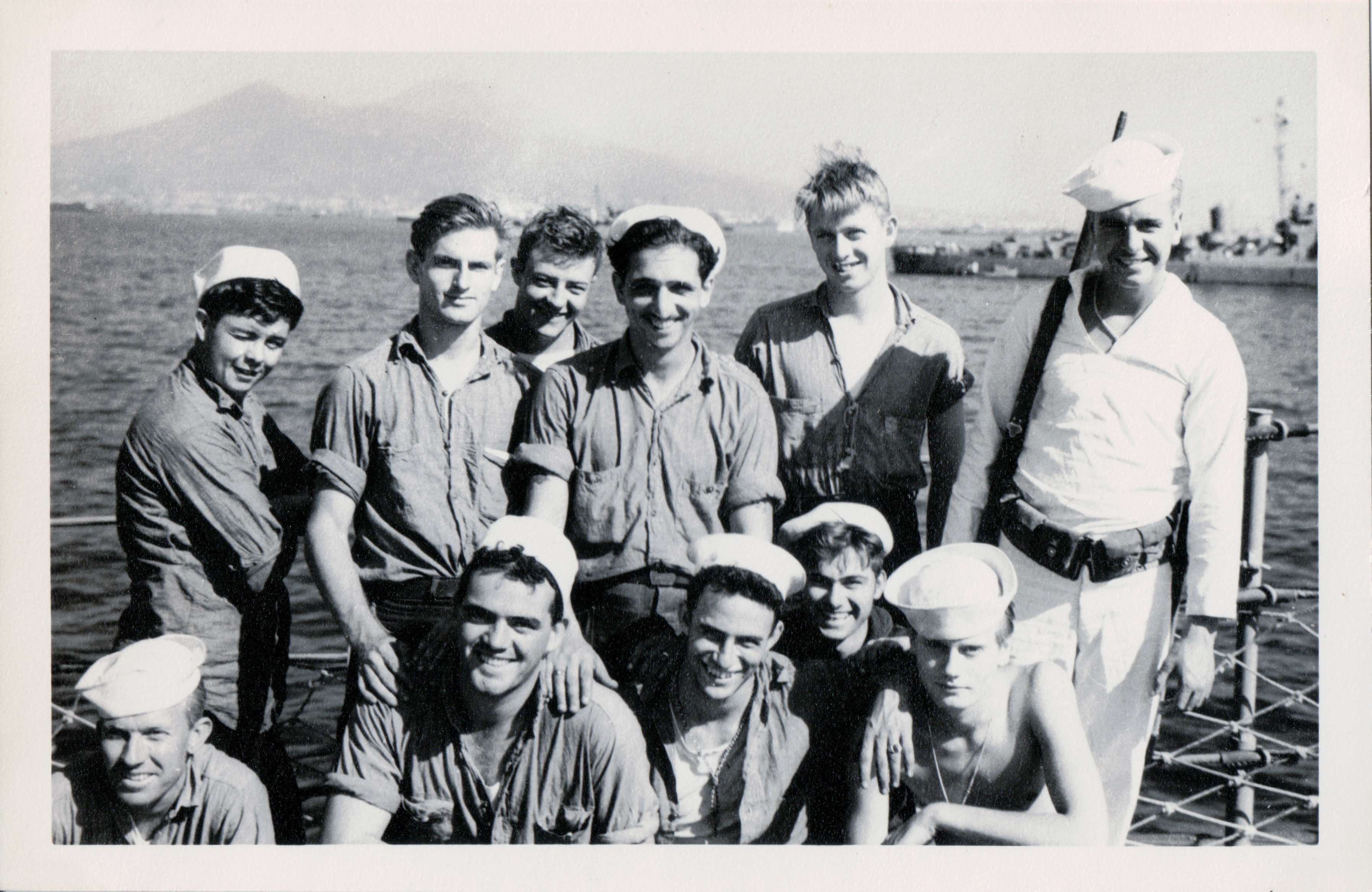 Front Row: Shelton, Donohue, Lerner, Cooke, Budzieka. Back Row: Barnett. Clack(? Clark), Moran, Vallone, Bickford, Lane.