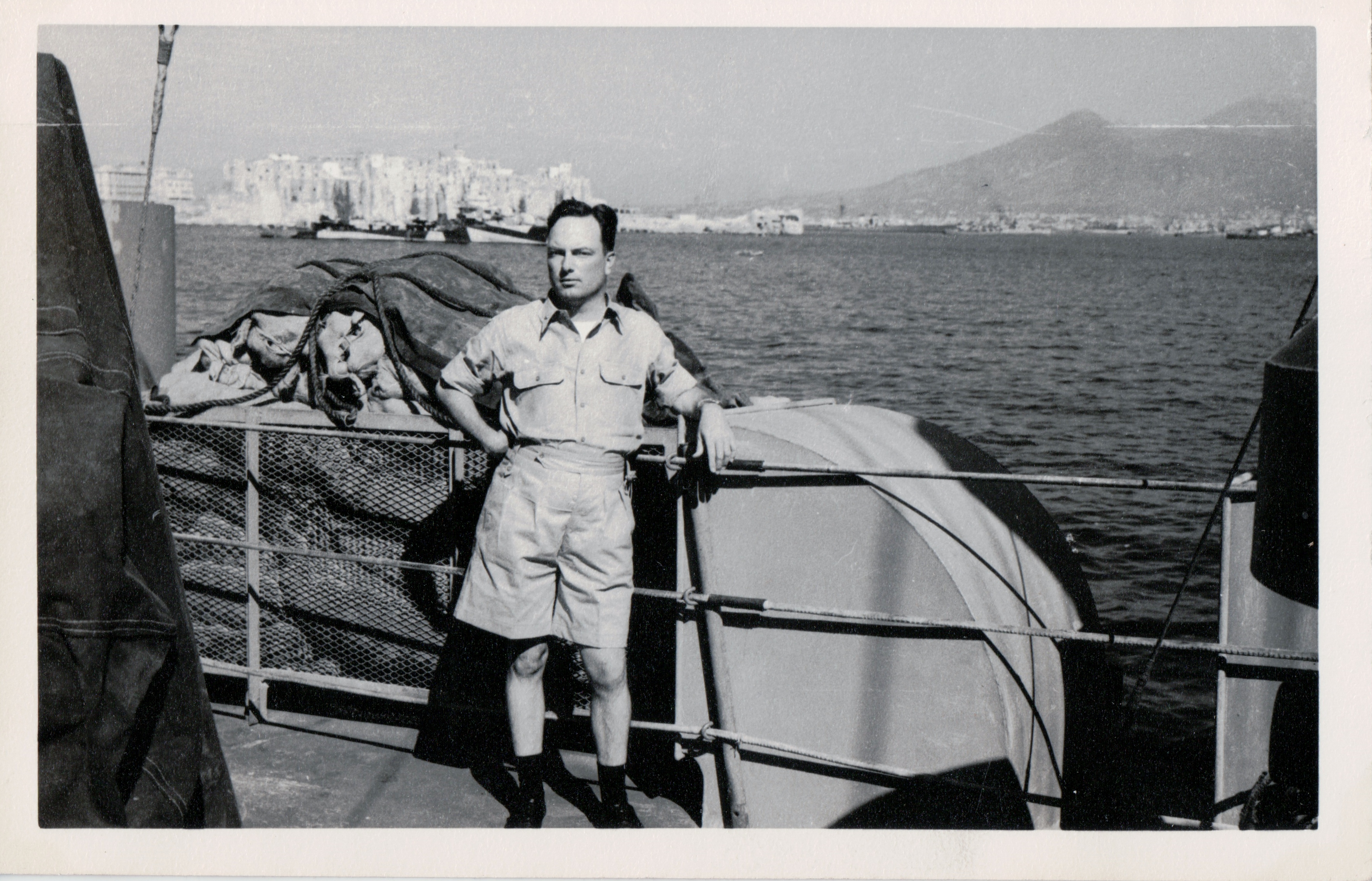 Captain Hero in Bay of Naples, Italy. July 1943