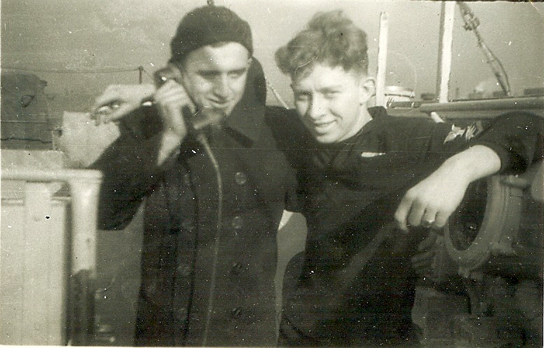 Stan Jachera and Richard Heath, USS Dale W Peterson, DE 337