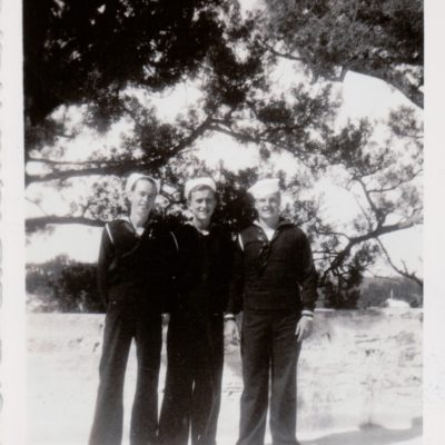 Ben Kelleher, Stan Jachera and Pete Rech, Bermuda March 1944